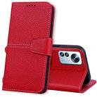 For Xiaomi 12 / 12X Litchi RFID Leather Phone Case(Red) - 1