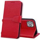 For iPhone 13 Pro Max Litchi RFID Leather Phone Case (Red) - 1