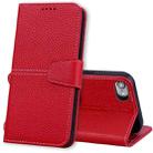 For iPhone SE 2022 / SE 2020 / 8 / 7 Litchi RFID Leather Phone Case(Red) - 1