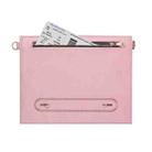 For Samsung Galaxy Tab S7 / S8 3-fold Zipper Leather Tablet Case Crossbody Pocket Bag(Pink) - 3