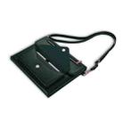 For Samsung Galaxy Tab S7+ / S8+ / S7 FE 3-fold Zipper Leather Tablet Case Crossbody Pocket Bag(Green) - 5