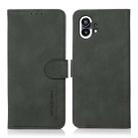 For Nothing Phone 1 KHAZNEH Matte Texture Leather Phone Case(Green) - 1