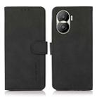 For Huawei Honor X40i KHAZNEH Matte Texture Leather Phone Case(Black) - 1