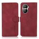 For Huawei Honor X40i KHAZNEH Matte Texture Leather Phone Case(Red) - 1