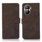 For Huawei Honor X40i KHAZNEH Matte Texture Leather Phone Case(Brown) - 1