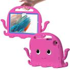 For Samsung Galaxy Tab A8 10.5 2021 Octopus Style EVA + PC Tablet Case with Strap(Rose Red) - 1