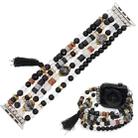 Bohemian Hand Beaded Watch Band For Apple Watch Series 7 41mm / 6&SE&5&4 40mm / 3&2&1 38mm(WB220019A) - 1