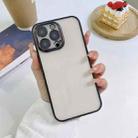For iPhone 11 Pro Max 6D Electroplating TPU Clear Phone Case (Black) - 1