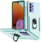 For Samsung Galaxy A33 5G Pioneer Armor Heavy Duty PC + TPU Phone Case with Holder(Green) - 1
