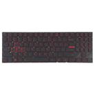 US Version Keyboard with Backlight For Lenovo Y520 Red Word - 1