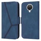 For Nokia G20 / G10 / 6.3 Embossing Stripe RFID Leather Phone Case(Blue) - 1