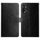 For Tecno Pova 2 HT01 Y-shaped Pattern Flip Leather Phone Case(Black) - 1
