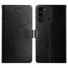 For Tecno Spark Go 2022 HT01 Y-shaped Pattern Flip Leather Phone Case(Black) - 1