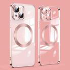 For iPhone 14 Plus Lens Protector MagSafe Electroplated Phone Case (Rose Gold) - 1