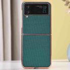 For Samsung Galaxy Z Flip3 5G Gilt Electroplated Nylon Phone Case(Green) - 1