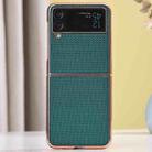 For Samsung Galaxy Z Flip4 Gilt Electroplated Nylon Phone Case(Green) - 1