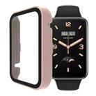 For Xiaomi Mi Band 7 Pro PC + Tempered Glass Integrated Watch Case(Pink) - 1