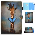 For iPad Pro 11 2020 Sewing Thread TPU Left and Right Flat Leather Tablet Case with Sleep Function & Card Slot & Buckle Anti-skid Strip and Pen Cover(Deer Head) - 1