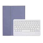 OP11-B Lambskin Texture Ultra-thin Bluetooth Keyboard Leather Case For OPPO Pad 11 inch(Purple) - 1