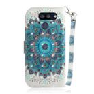 For LG K40S 3D Formula Pattern Magnetic Attraction Horizontal Flip Leather Case with Lanyard, Support Holder & Card Slot & Wallet(Peacock Wreath) - 3