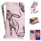 For Motorola Moto E6 Play 3D Formula Pattern Magnetic Attraction Horizontal Flip Leather Case with Lanyard, Support Holder & Card Slot & Wallet(Butterfly High Heels) - 1