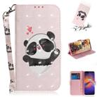 For Motorola Moto E6 Play 3D Formula Pattern Magnetic Attraction Horizontal Flip Leather Case with Lanyard, Support Holder & Card Slot & Wallet(Love-heart Bear) - 1