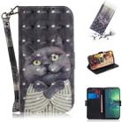 For Motorola Moto G8 Plus 3D Formula Pattern Magnetic Attraction Horizontal Flip Leather Case with Lanyard, Support Holder & Card Slot & Wallet(Embrace The Cat) - 1