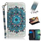 For Motorola Moto G8 Plus 3D Formula Pattern Magnetic Attraction Horizontal Flip Leather Case with Lanyard, Support Holder & Card Slot & Wallet(Peacock Wreath) - 1