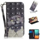 For Galaxy A71 3D Formula Pattern Magnetic Attraction Horizontal Flip Leather Case with Lanyard, Support Holder & Card Slot & Wallet(Embrace The Cat) - 1