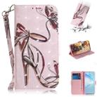 For Galaxy S20+ 3D Formula Pattern Magnetic Attraction Horizontal Flip Leather Case with Lanyard, Support Holder & Card Slot & Wallet(Butterfly High Heels) - 1