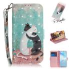 For Galaxy S20+ 3D Formula Pattern Magnetic Attraction Horizontal Flip Leather Case with Lanyard, Support Holder & Card Slot & Wallet(Black and White Cat) - 1