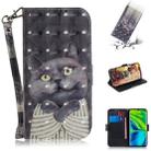 For Xiaomi Mi CC9 Pro / Note 10 / Note 10 Pro 3D Formula Pattern Magnetic Attraction Horizontal Flip Leather Case with Lanyard, Support Holder & Card Slot & Wallet(Embrace The Cat) - 1