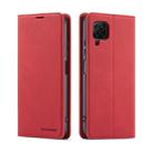 For Huawei P40 Lite / nova 6 SE Forwenw Dream Series Oil Edge Strong Magnetism Horizontal Flip Leather Case with Holder & Card Slots & Wallet & Photo Frame(Red) - 1