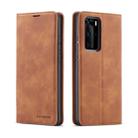 For Huawei P40 Pro / P40 Forwenw Dream Series Oil Edge Strong Magnetism Horizontal Flip Leather Case with Holder & Card Slots & Wallet & Photo Frame(Brown) - 1