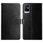 For Infinix Note 10 HT01 Y-shaped Pattern Flip Leather Phone Case(Black) - 1