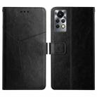 For Infinix Note 11 Pro HT01 Y-shaped Pattern Flip Leather Phone Case(Black) - 1