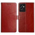For Infinix Note 12 G96 HT01 Y-shaped Pattern Flip Leather Phone Case(Brown) - 1