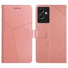 For Infinix Note 12 G96 HT01 Y-shaped Pattern Flip Leather Phone Case(Pink) - 1