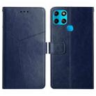 For Infinix Smart 6 HT01 Y-shaped Pattern Flip Leather Phone Case(Blue) - 1