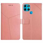 For Infinix Smart 6 HT01 Y-shaped Pattern Flip Leather Phone Case(Pink) - 1