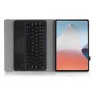 OP12-A Lambskin Texture Ultra-thin Bluetooth Keyboard Leather Case with Touchpad For OPPO Pad Air 10.4 inch(Black) - 3
