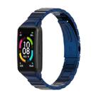 For Huawei Band 6 / Honor Band 6 Mijobs Bamboo Stainless Steel Metal Watch Band(Blue) - 1