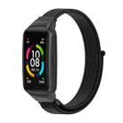 For Huawei Band 6 / Honor Band 6 / 7 Mijobs Breathable Nylon Watch Band(Black 2) - 1