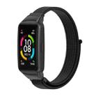 For Huawei Band 6 / Honor Band 6 / 7 Mijobs Breathable Nylon Watch Band(Black) - 1