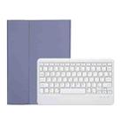 OP12-B Lambskin Texture Ultra-thin Bluetooth Keyboard Leather Case For OPPO Pad Air 10.4 inch(Purple) - 1