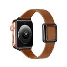 Magnetic Black Square Buckle Watch Band For Apple Watch Ultra 49mm&Watch Ultra 2 49mm / Series 9&8&7 45mm / SE 3&SE 2&6&SE&5&4 44mm / 3&2&1 42mm(Brown) - 1