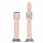 Magnetic Silver Square Buckle Watch Band For Apple Watch Ultra 49mm / Series 8&7 45mm / SE 2&6&SE&5&4 44mm / 3&2&1 42mm(Pink) - 4