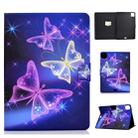For iPad Pro 11 2020 Electric Pressed TPU Left and Right Open Flat Leather Tablet Case with Sleep Function & Card Buckle Anti-skid Strip(Starry Sky Butterfly) - 1