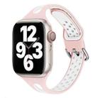 Water Drop Silicone Watch Band For Apple Watch Ultra 49mm&Watch Ultra 2 49mm / Series 9&8&7 45mm / SE 3&SE 2&6&SE&5&4 44mm / 3&2&1 42mm(Light Pink and White) - 1