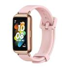 For Huawei Band 7 / 7 NFC MIJOBS Breathable Silicone Watch Band(Pink Rose Gold) - 1